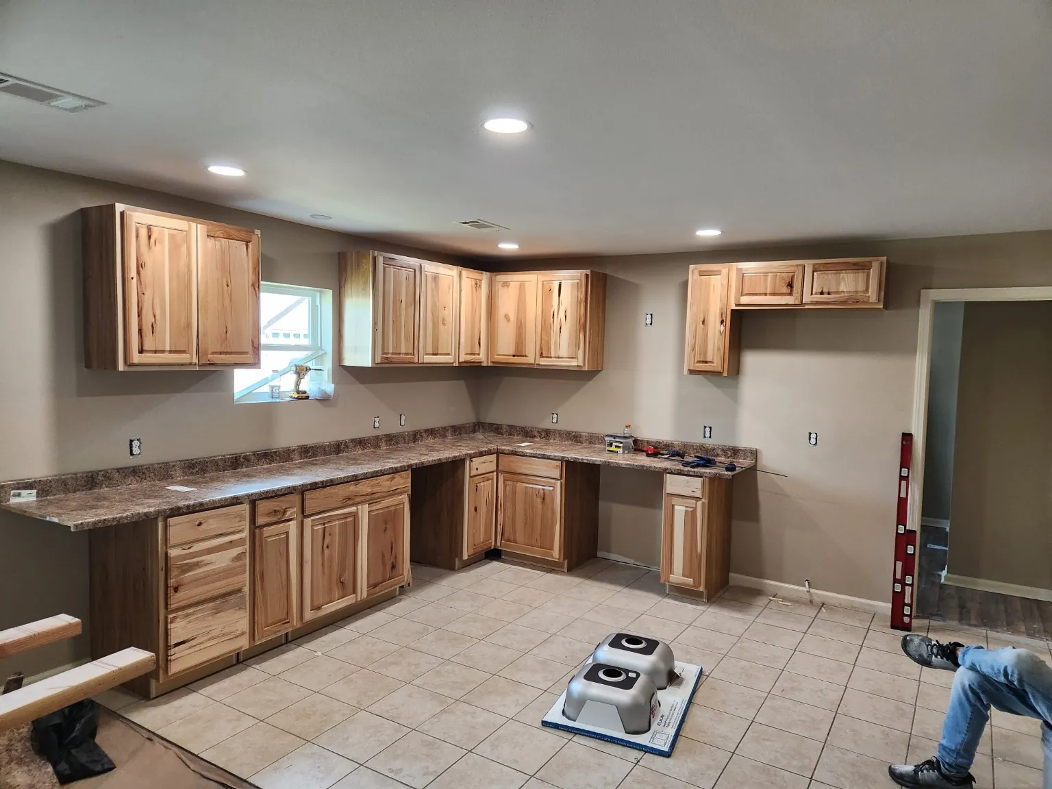 Kitchen cabinet and countertop work